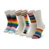 set 3 zeugaria pseles kaltses unisex happy socks xprd08 1300 leuko 1
