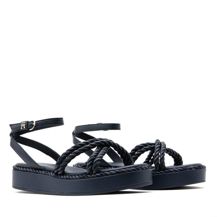 fw0fw07136 dw6 tommyhilfiger women sandals blue 3