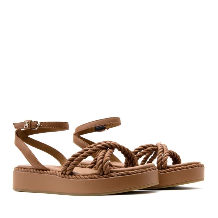 fw0fw07136 gu9 tommyhilfiger women sandals tobacco 3