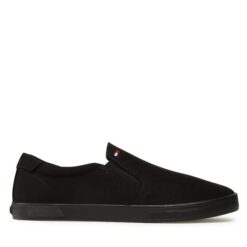 panina-papoutsia-tommy-hilfiger-iconic-slip-on-sneaker-fm0fm00597-triple-black-0gk (1)