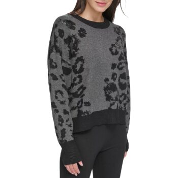 DKNY πουλοβερ μακρυμανικο με σχεδιο παγιετες P3MSZJ62