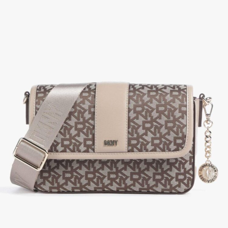 Δερμάτινη Τσάντα Χιαστί DKNY Bryant R41EF467 F6X Μπεζ 5 1000x1000 1