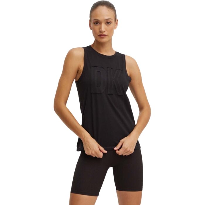 Γυναικειο μπλουζακι αμανικο με λογοτυπο DKNY DP3T9217 1