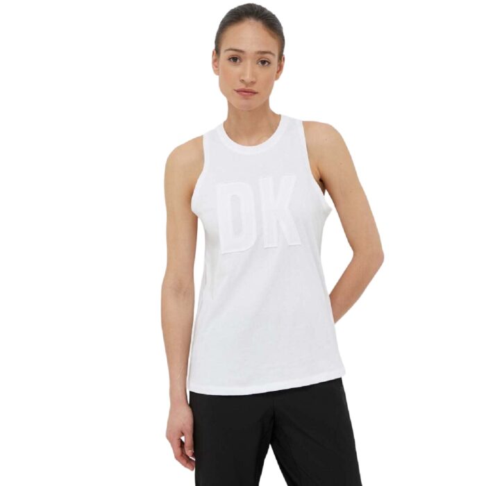 Γυναικειο μπλουζακι αμανικο με λογοτυπο DKNY DP3T9217