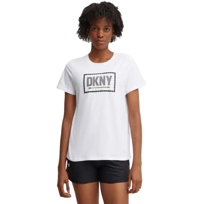 Γυναικειο μπλουζακι κοντομανικο με λογοτυπο DKNY DP4T9724
