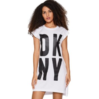 Γυναικειο μπλουζακι μακρυ με λογοτυπο DKNY P1RHRB2M