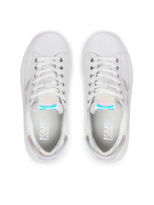 athletika karl lagerfeld kl62510a white lthr iridescent 4