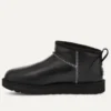 Γυναικεία μαύρα δερμάτινα μποτάκια ugg classic ultra mini w1163490 2 550x825h.jpg