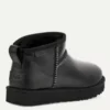 Γυναικεία μαύρα δερμάτινα μποτάκια ugg classic ultra mini w1163490 3 550x825.jpg