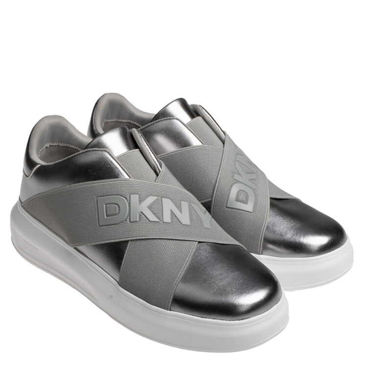 42366 gynaikeia sneakers dkny k4401359 silver 03