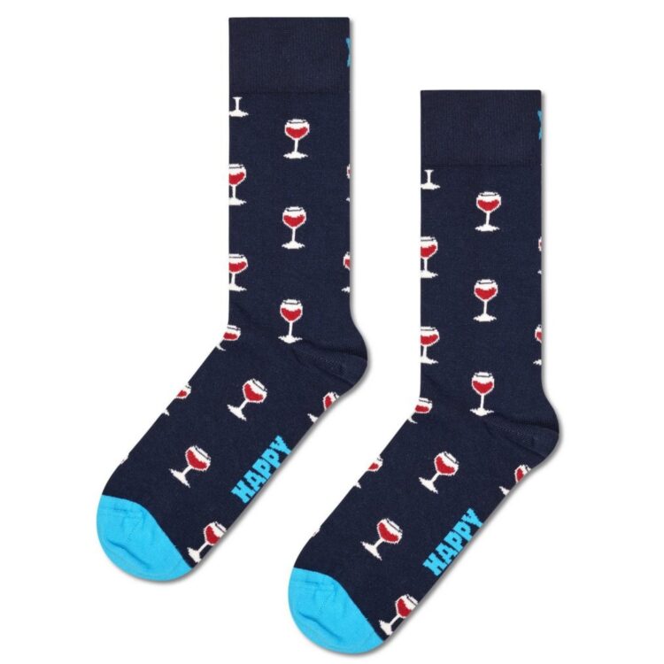 Happy Socks Herren Glass of Wine Socks P001504 6500 1