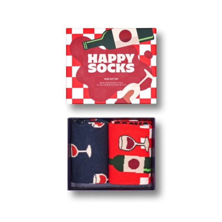 happy socks 2 pack wine gift set p001837 2