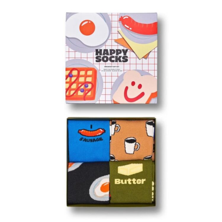 happy socks 4 pack breakfast gift set p001725 5