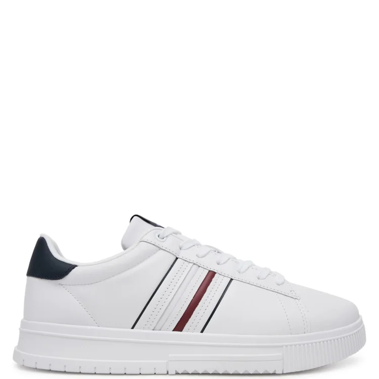 tommy hilfiger athletika modern cupsole stripes lth fm0fm05406 leuko 0000305155474