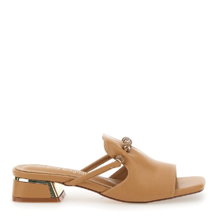 Γυναικεια παντοφλα Laura Biagiotti με στρας 9015