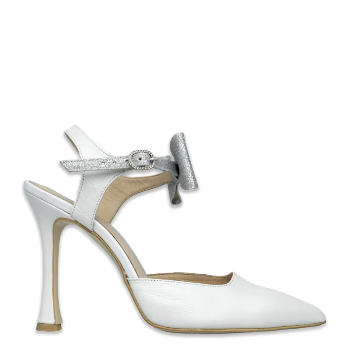 Γυναικειο πεδιλο με φιογκο & γκλιτερ A.Bertelli 930