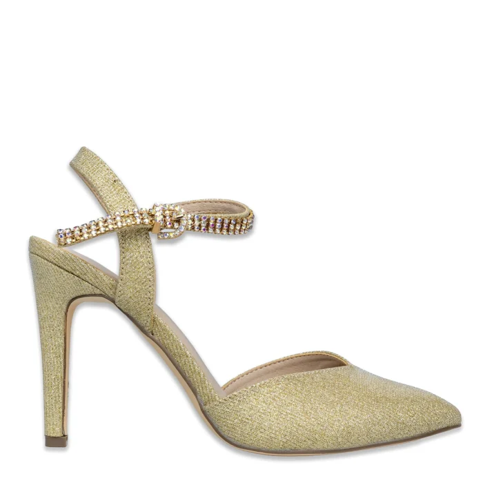 Γυναικειο πεδιλο με γκλιτερ & στρας Menbur 24305