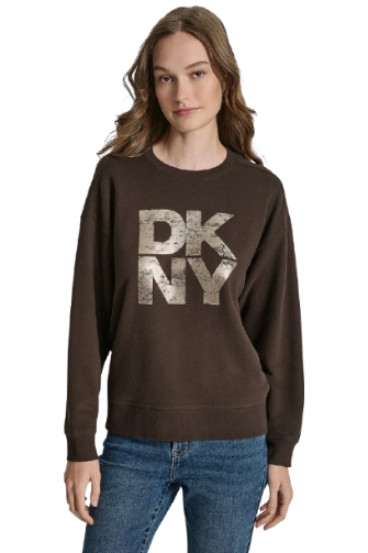 Γυναικειο φουτερ με λογοτυπο DKNY DJ5T1618