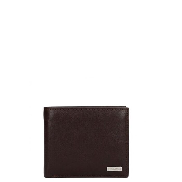 Ανδρικό Πορτοφόλι U.S Polo Utah H. Wallet w/ Coin Ho Leather Brown WEUUA2613MHA500