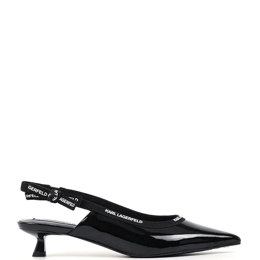 Γυναικείες Γόβες Karl Lagerfeld Pasha Ribbon Sling KL30109R-1BP 1 Γυναικείες Γόβες Karl Lagerfeld Pasha Ribbon Sling KL30109R-1BP