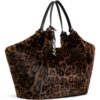Γυναικεία Τσάντα με Γούνα Λεοπαρ DKNY R53ADE48-00AP - Image 5