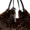 Γυναικεία Τσάντα με Γούνα Λεοπαρ DKNY R53ADE48-00AP - Image 4
