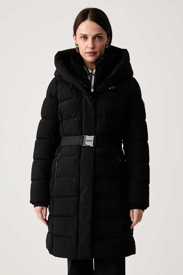 Γυναικείο Μπουφάν μακρυ με ζωνη DKNY DLEMPX78-0071