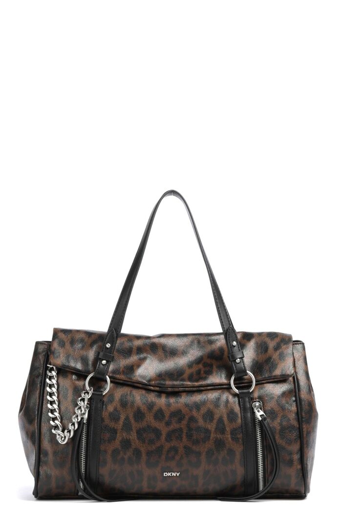 Γυναικεία Τσάντα Χειρός Λεοπαρ DKNY R63DLR15-00AP