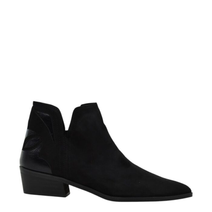 Γυναικείο Μποτάκι Cowboy Ανάγλυφο Φτέρνα Corina M6741
