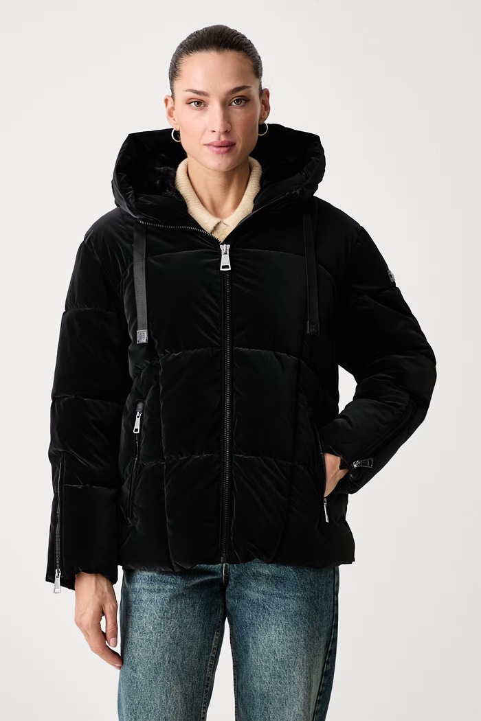 Γυναικειο μπουφαν κοντο με κουκουλα DKNY DLEMPY28-0071